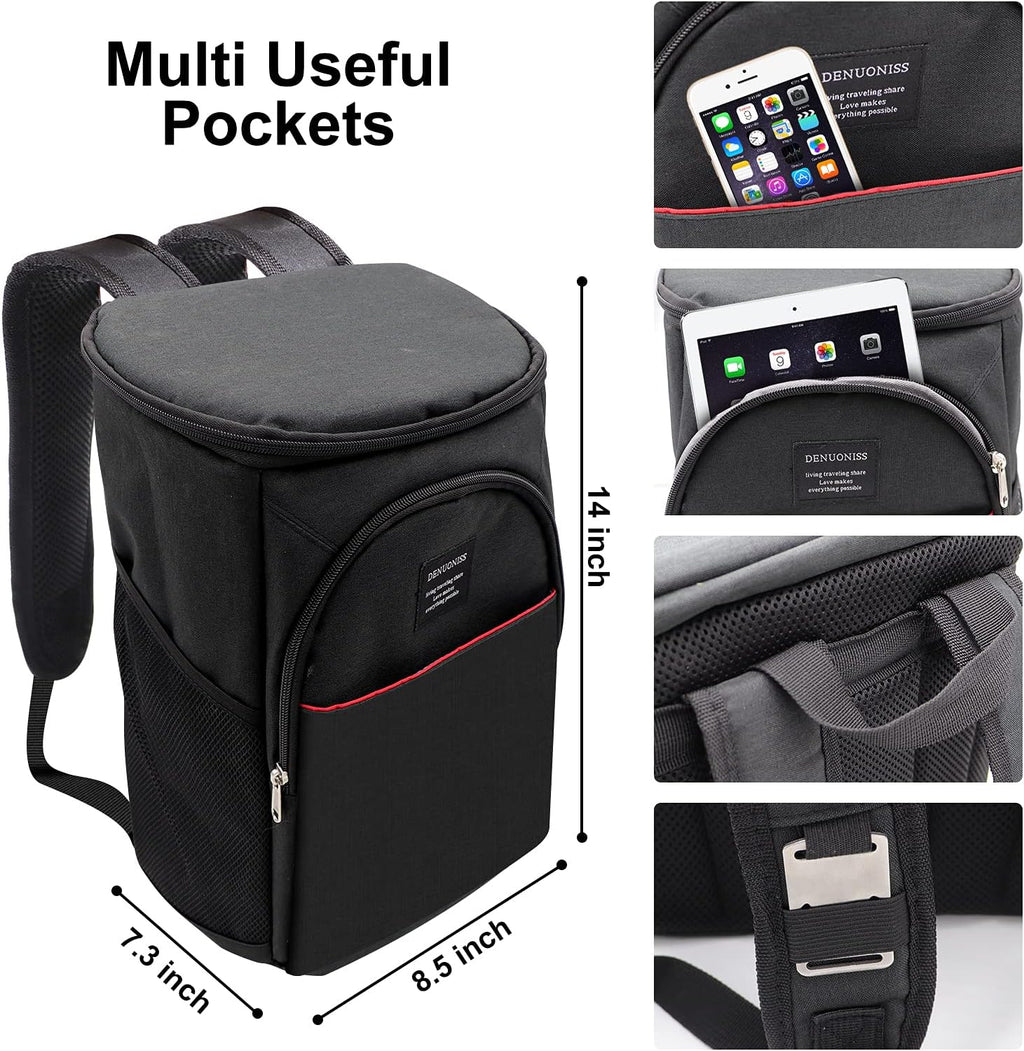 Cooler Backpack 18L Leakproof Insulated Large Capacity Lunch Cooler for Men Women to Picnics Camping