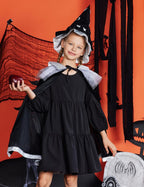 Girls Dress Long Sleeve a Line Loose Swing Ruffle Tunic Dresses