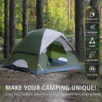 2 Person Tents for Camping - Waterproof Lightweight Outdoor Camping Tents 5 Lb