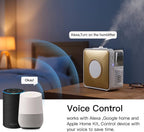 Smart Plug Smart Wifi Outlet Compatible with Apple Homekit, Amazon Alexa and Google Assistant Remote Control Smart Socket with Timer Function No Hub Required ROHS and FCC Certified (1 Pack)