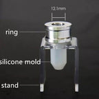3PCS DIY Lipstick Maker Mold Silicone Filling Tube DIY Homemade Balm Makeup Cosmetic Tool Kit Single Hole Set Empty Lipstick Tube DIY