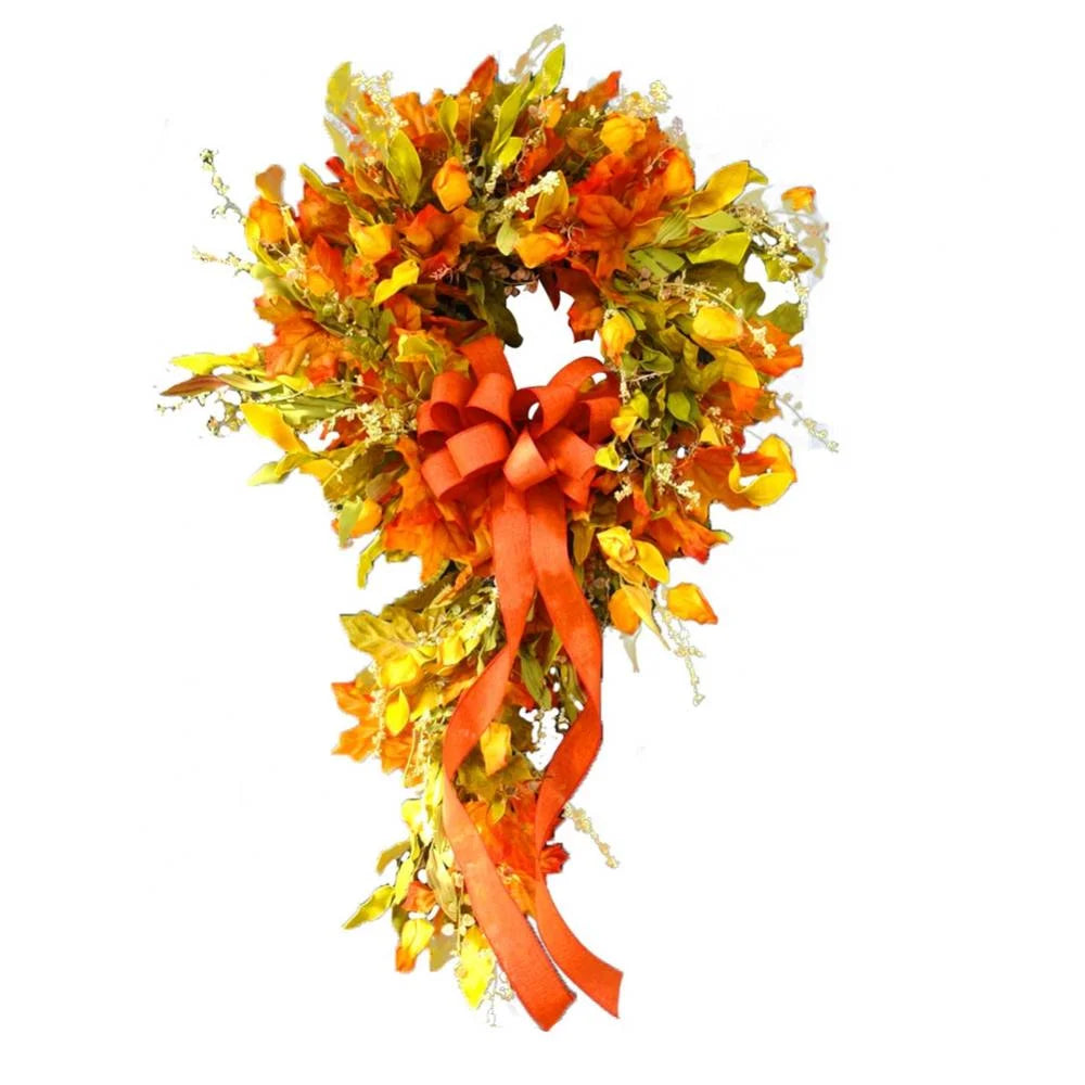 23 Inch Artificial Autumn Fall Wreath Fall Door Wreaths Autumn Wreath Fall Wreaths Farmhouse Wreaths Thanksgiving Decor for Front Door