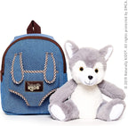 Wolf Backpack, Wolf Toys for Kids 3-5, Toddler Husky Stuffed Animal Gifts for 2 3 4 5 Year Old Girl Boy