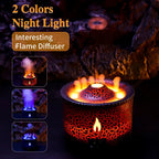 Volcanic Flame Humidifiers Air Aroma Diffuser Essential Oil Humidifier 360Ml