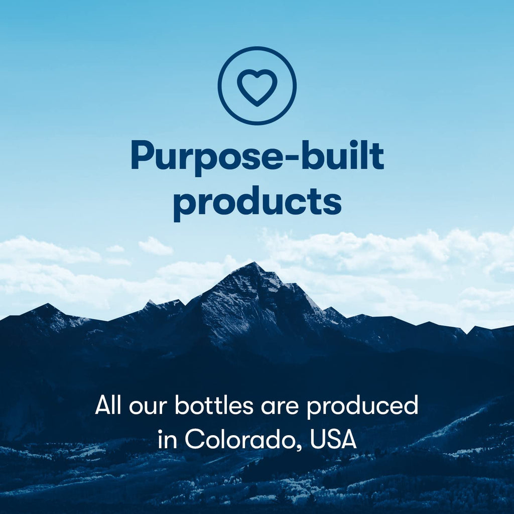 Sport Insulated Water Bottle - Bpa-Free, Sport & Bike Squeeze Bottle with Handle (Fly Dye - Blood Orange, 24 Oz)