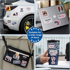 106 Pcs US President Stickers 2024,Vinyl Waterproof Trump Stickers for Laptop Phone Water Bottle Envelopes Car Bumper
