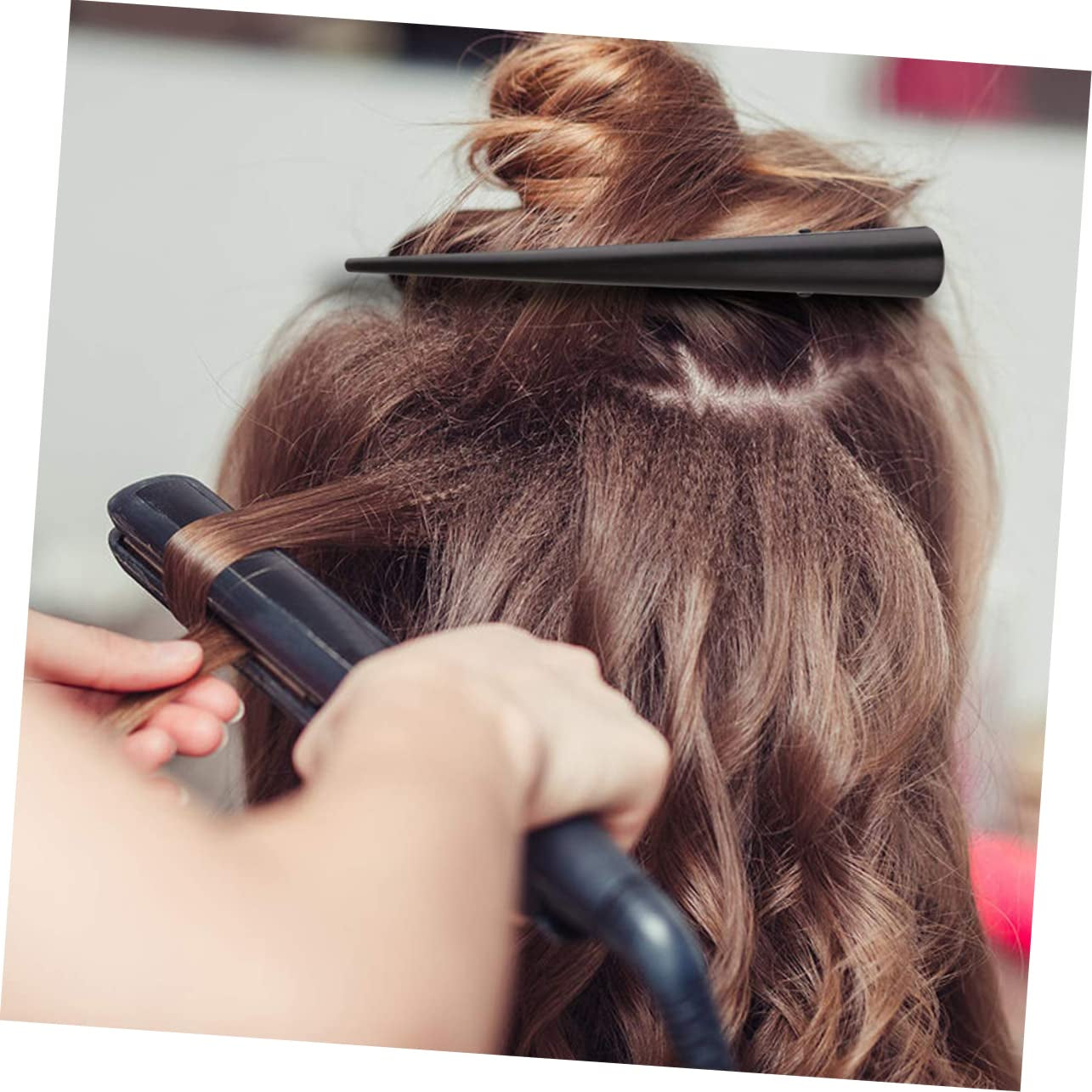 8Pcs Seamless Duckbill Clips for Hair Partitioning Non-Damaging Alligator Hair Clips for Thick Curly Styling for and Home