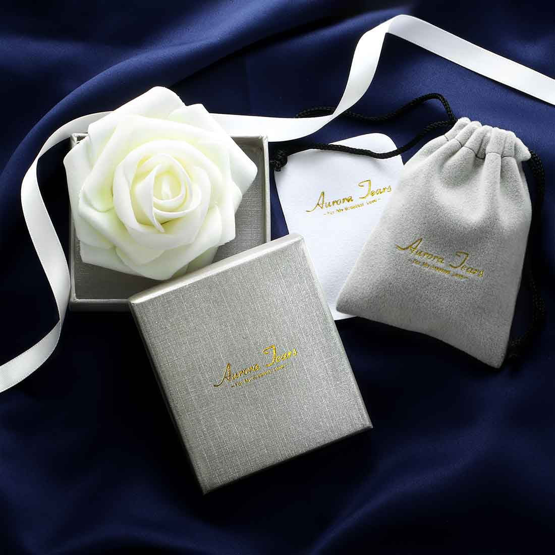 925 Sterling Silver Celtic Knot Necklace for Women March Birthstone Aquamarine Blue Gemstone Trinity Triquetra Irish Pendant Jewelry Birthday Gift