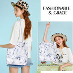 Corduroy Tote Bag Large for Women Girl Lady Canvas Shoulder Cord Purse and Handbags with Inner Pocket