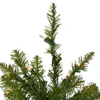 Pre-Lit Full Northern Pine Artificial Christmas Tree - 4' - Clear Lights