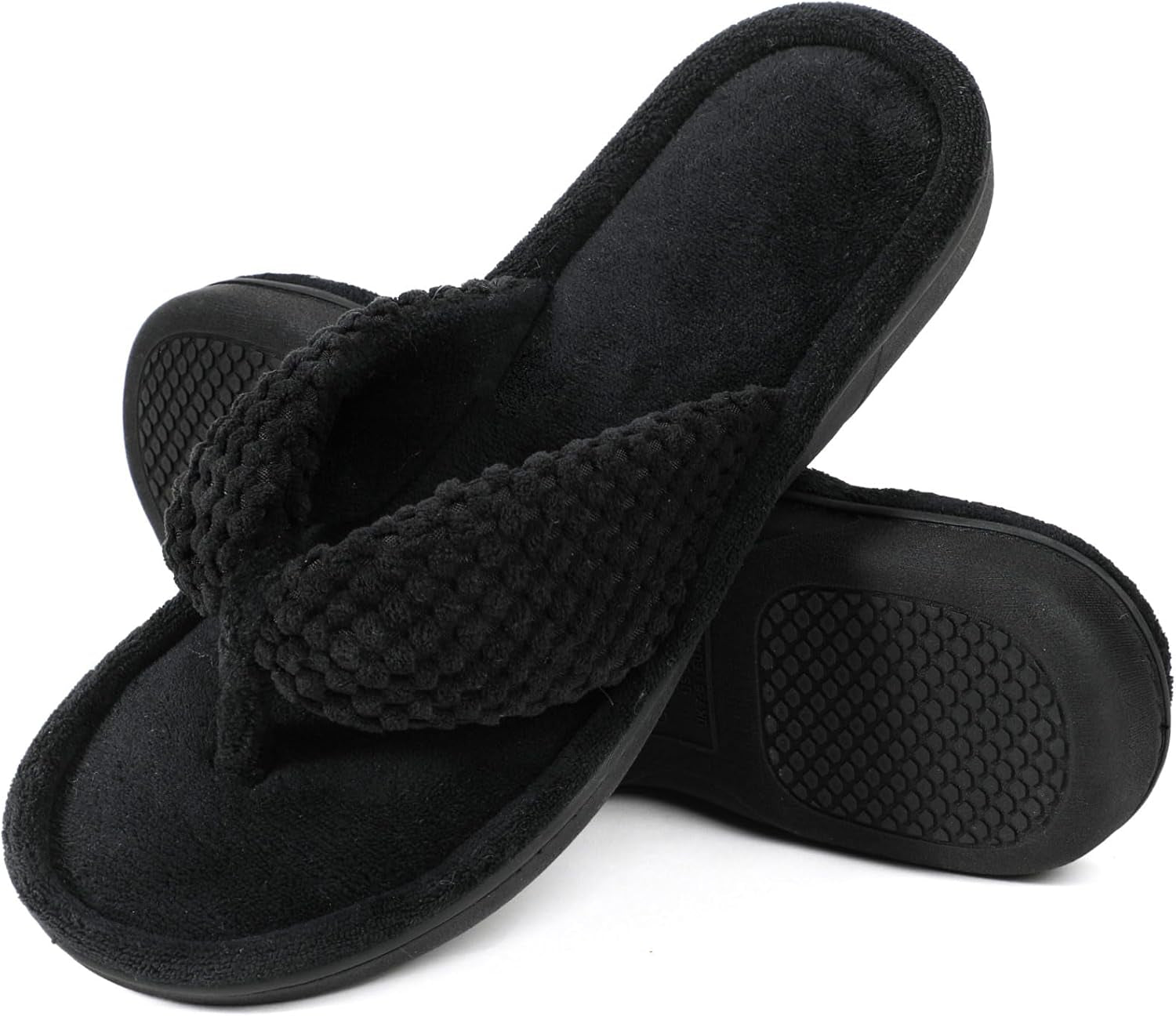 Women'S Popcorn Flip Flop House Slipper with Memory Foam