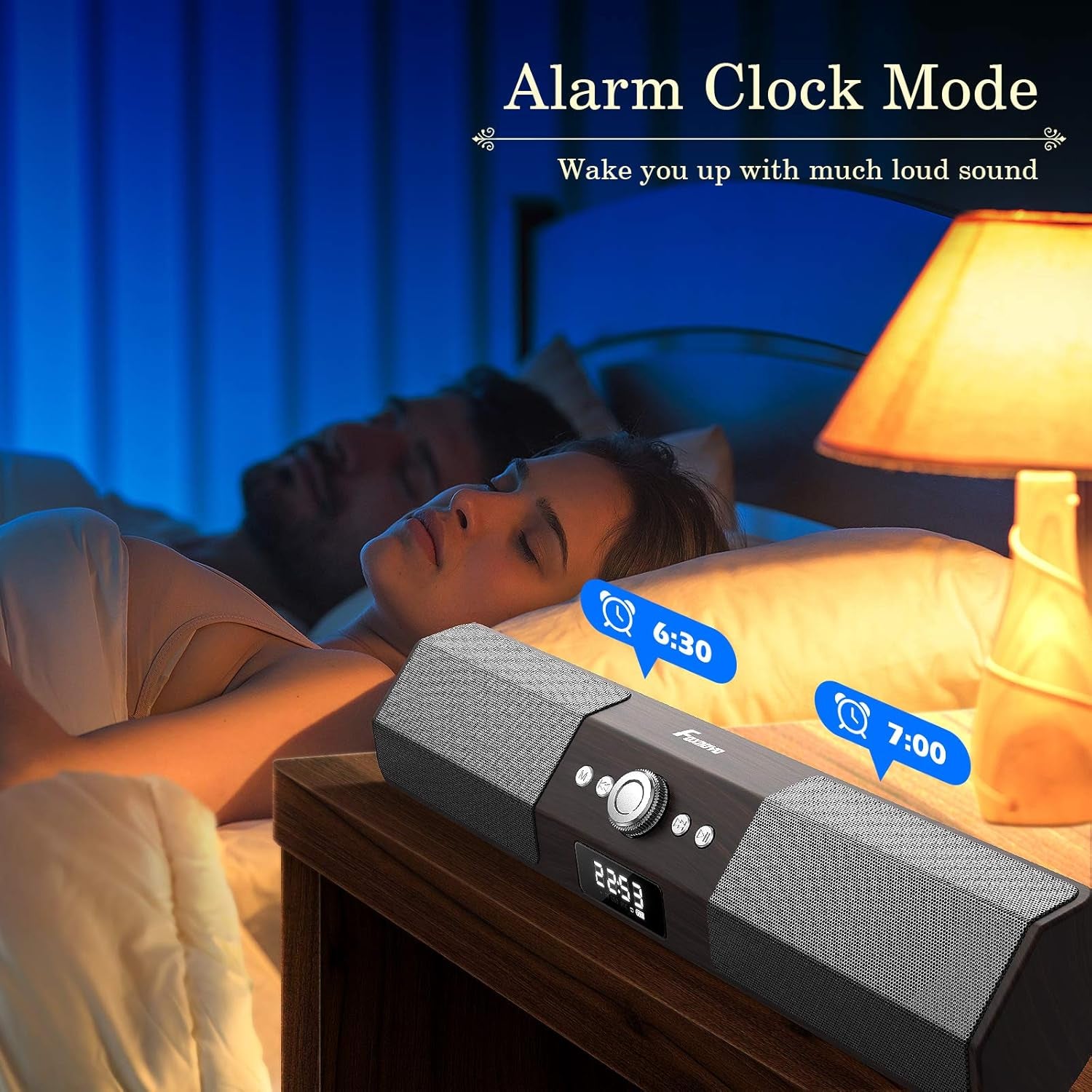 Bluetooth Computer Speakers, 105Db Deep Bass PC Speakers with Auto Noise Filter Home Theater Desktop Speakers Stereo USB Speakers for Pc/Laptop/Tv/Smartphone/Tablet (Brown)