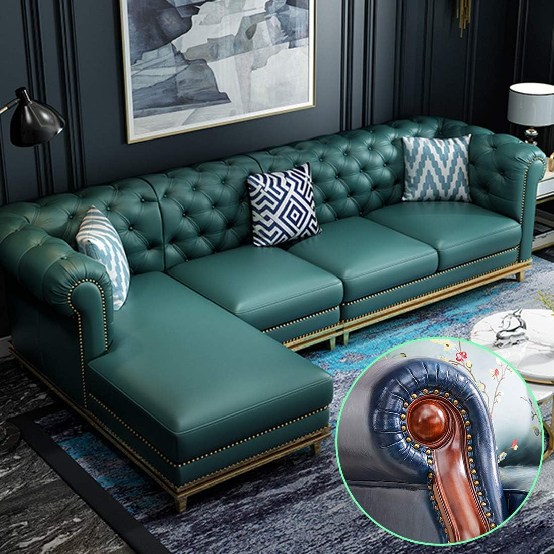 300Pcs [ 7/16" in Diameter] Antique Upholstery Tacks Furniture Nails Pins Kit for Upholstered Furniture Cork Board or DIY Projects - Bronze