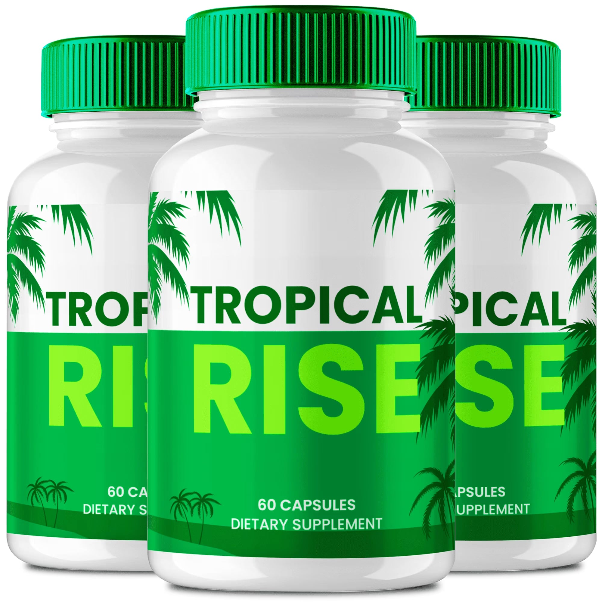 Tropical Rise Capsules, Official Tropical Rise Supplement Pills for Men - Maximum Strength, All Natural Support for Overall Health & Wellness, Tropicalrise Advanced Formula Reviews (3 Pack)