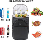 Cooler Backpack 18L Leakproof Insulated Large Capacity Lunch Cooler for Men Women to Picnics Camping