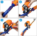 Kids Fishing Pole,Ice Telescopic Fishing Rod and Reel Full Kits, Spincast Youth Fishing Pole Fishing Gear for Kids, Boys