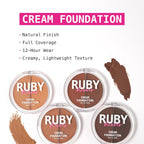 3D Face Creator Cream Foundation & Concealer, 12 Hours Long Lasting, Medium to Full Coverage, Non-Greasy, Ideal for Makeup & Contour Palette (Level 3)