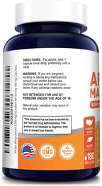 African Mango Extract: 5,000 Mg Veggie Caps, 180 Capsules, Non-Gmo & Gluten-Free, Dietary Supplement for Unisex Adult Health & Wellness