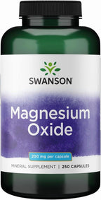 Magnesium - Mineral Supplement for Health & Wellness - Natural Support - (250 Capsules, 200Mg Each)