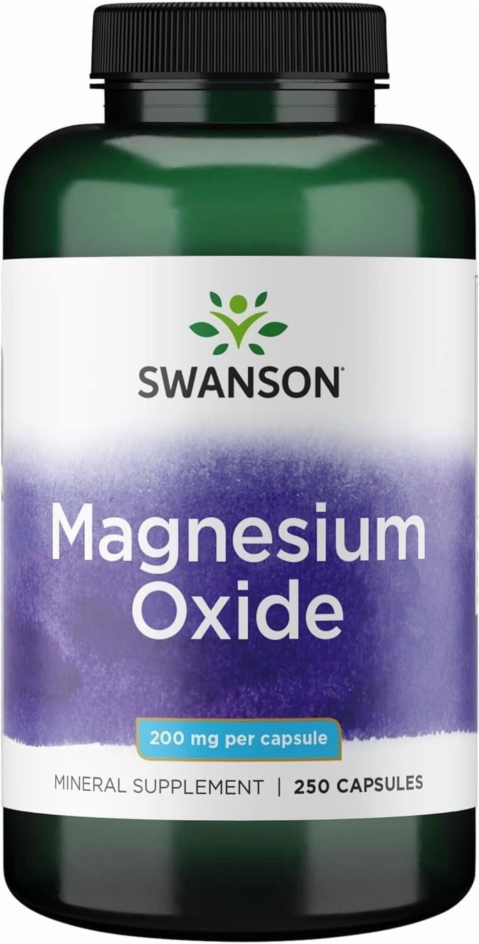 Magnesium - Mineral Supplement for Health & Wellness - Natural Support - (250 Capsules, 200Mg Each)