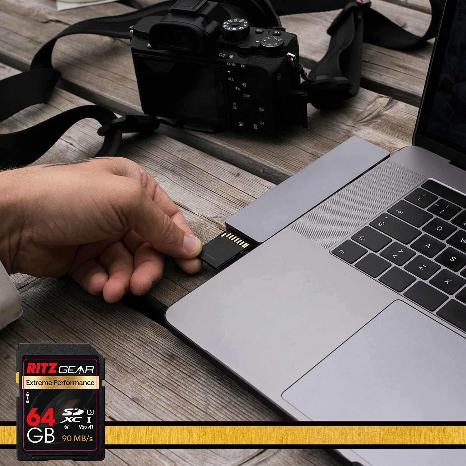 64GB High-Speed SDXC UHS-I SD Card, C10, U3, V30, Full-Hd & 4K Memory Card