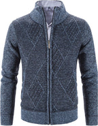 Men'S Cardigan Sweaters Casual Full Zip Sweaters Knitted Cardigan with Pockets