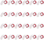 24 Pack Fairy Lights Battery Operated 6.6Ft 20 Led Mini String Lights Silver Wire Starry Lights for DIY Wedding Party Festival Halloween Christmas (Red)