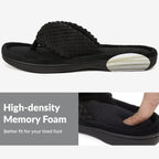 Women'S Popcorn Flip Flop House Slipper with Memory Foam