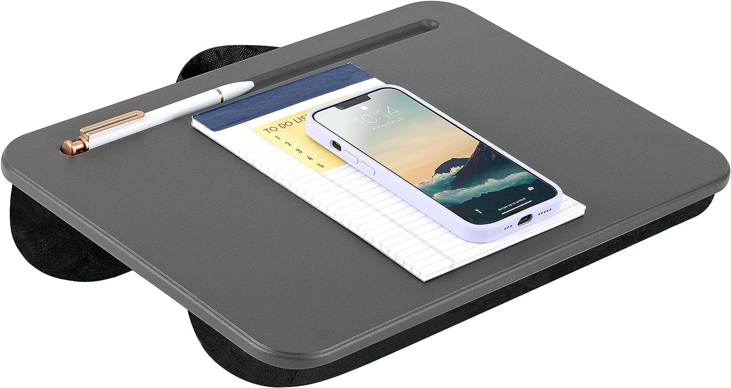 Compact Lap Desk - Fits up to 15 Inch Laptops - Charcoal - Style No. 43105