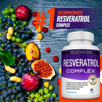 Resveratrol Supplement 1800Mg Trans-Resveratrol for Antioxidant Anti-Aging Support 90 Capsules