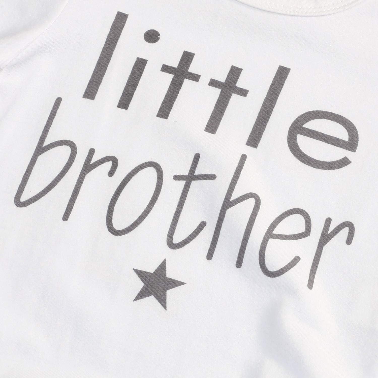 3Pcs Baby Boy Clothes Newborn Infant Bodysuit Summer Cotton Short Sleeve Romper +Pants+Hat Outfits Set (White#4, 6-12 Months)