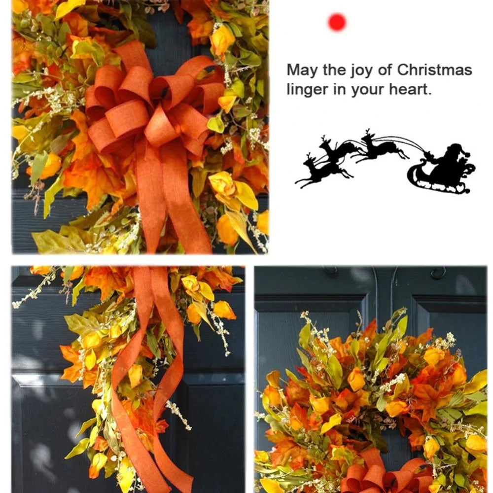 23 Inch Artificial Autumn Fall Wreath Fall Door Wreaths Autumn Wreath Fall Wreaths Farmhouse Wreaths Thanksgiving Decor for Front Door