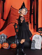 Girls Dress Long Sleeve a Line Loose Swing Ruffle Tunic Dresses