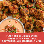 Wild Caught White Crabmeat, 14G Protein per Serving, Shelf Stable Can, 6Oz
