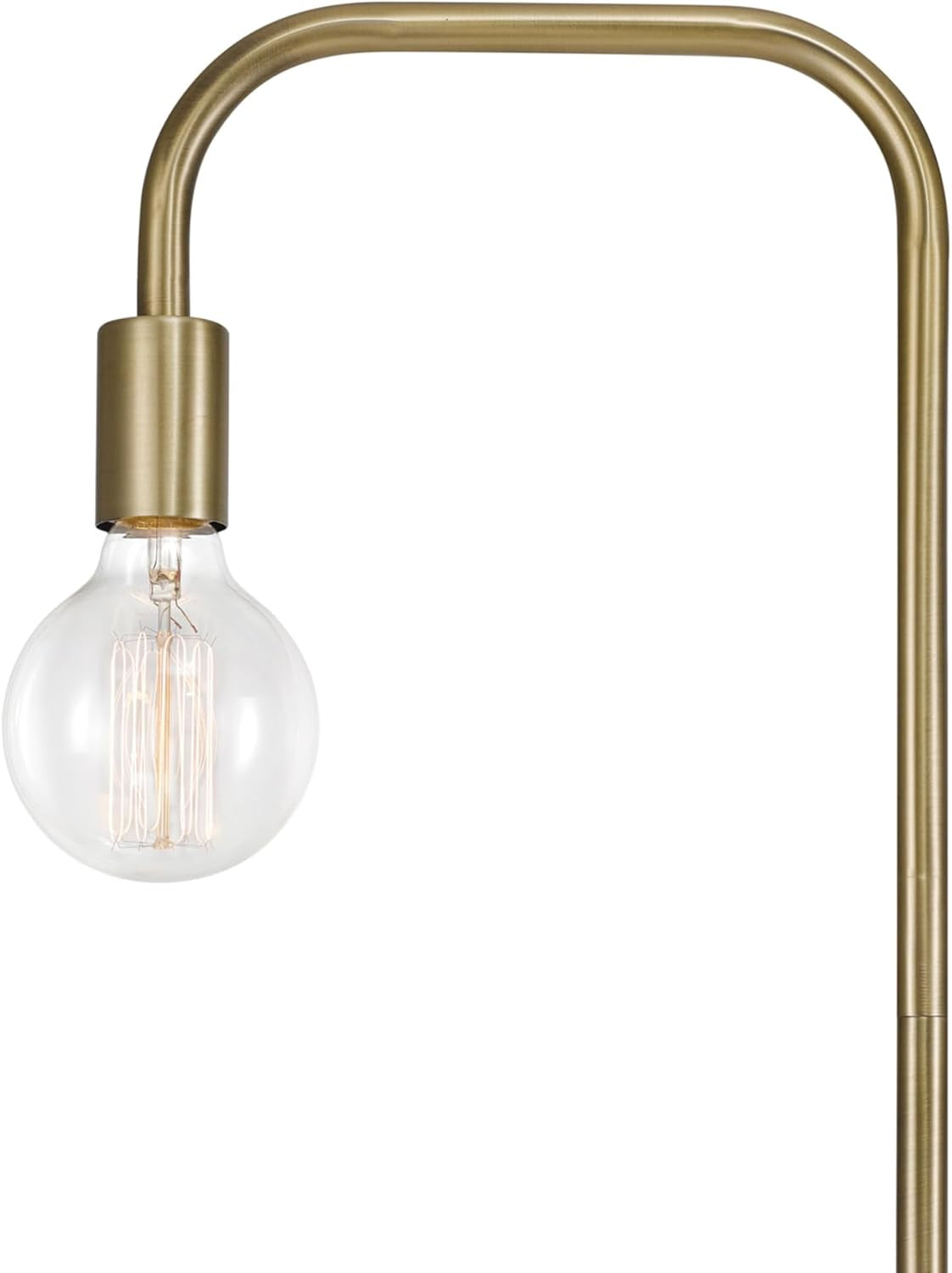 Electric 67068 Holden 70" Floor Lamp, Matte Brass, In-Line On/Off Foot Switch
