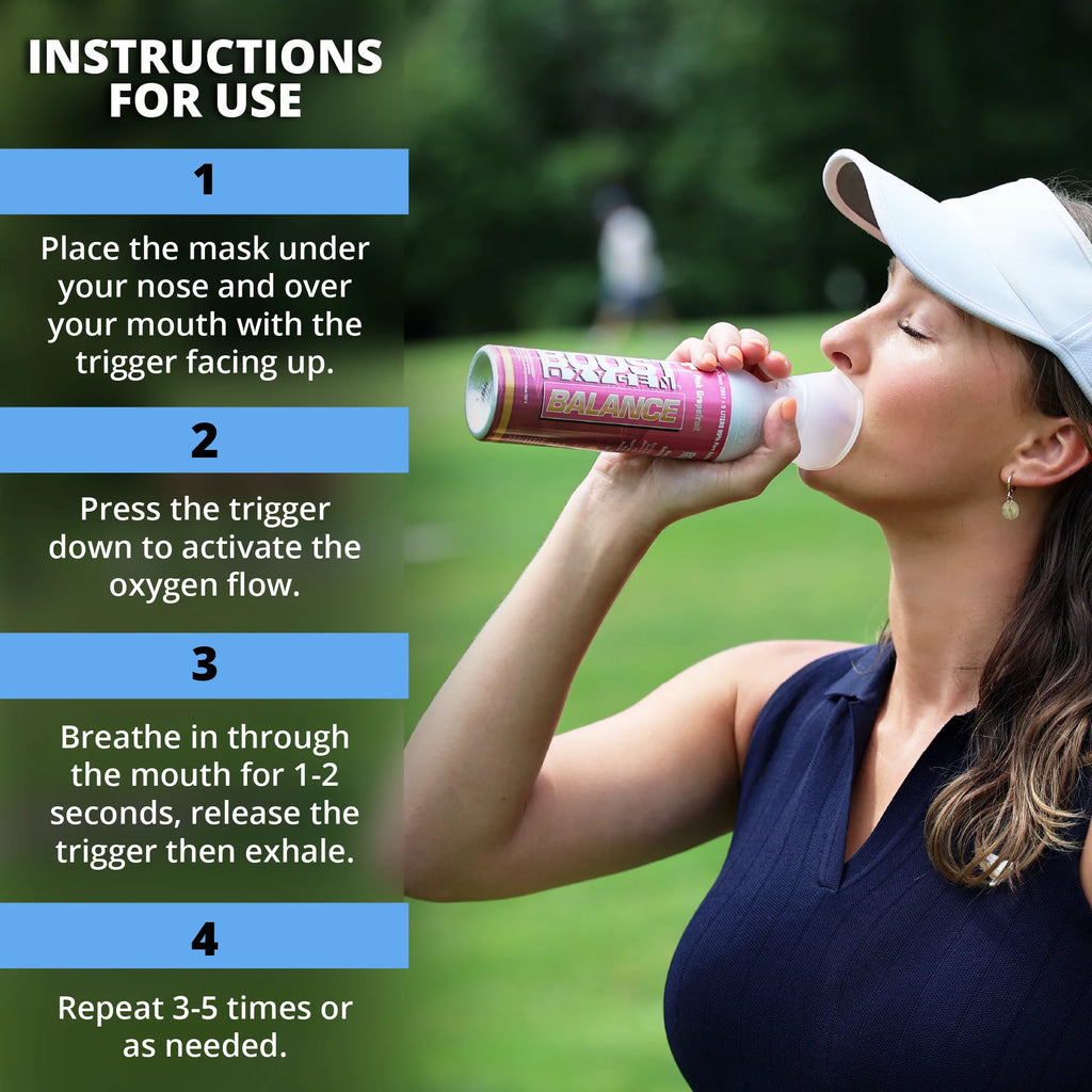 Natural Supplemental Portable Oxygen Canisters, 5 L, 4 Pack