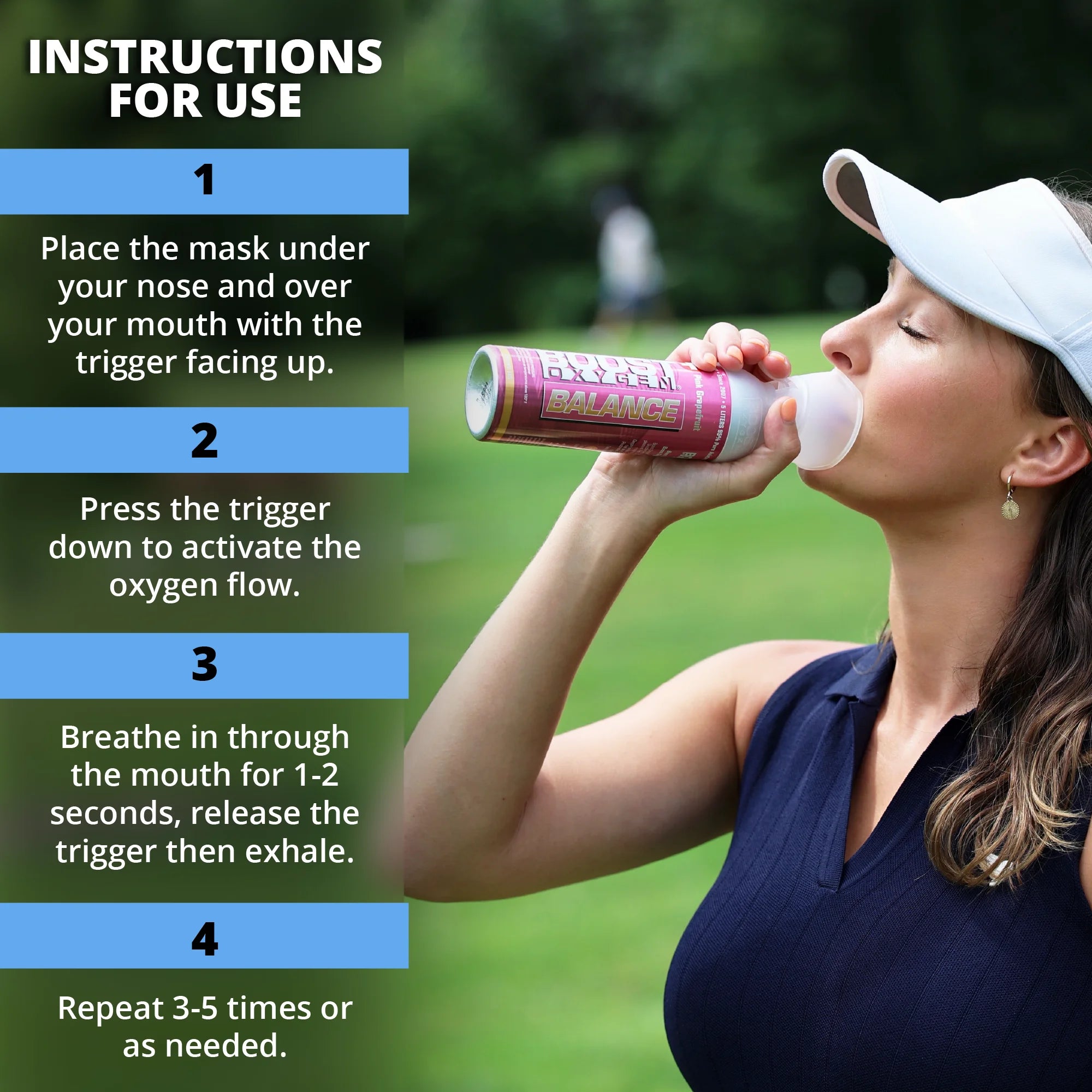 Natural Supplemental Portable Oxygen Canisters, 5 L, 4 Pack