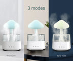 Relax Cloud Rain Diffuser: Ultrasonic Aromatherapy Humidifier with Colorful Lamp