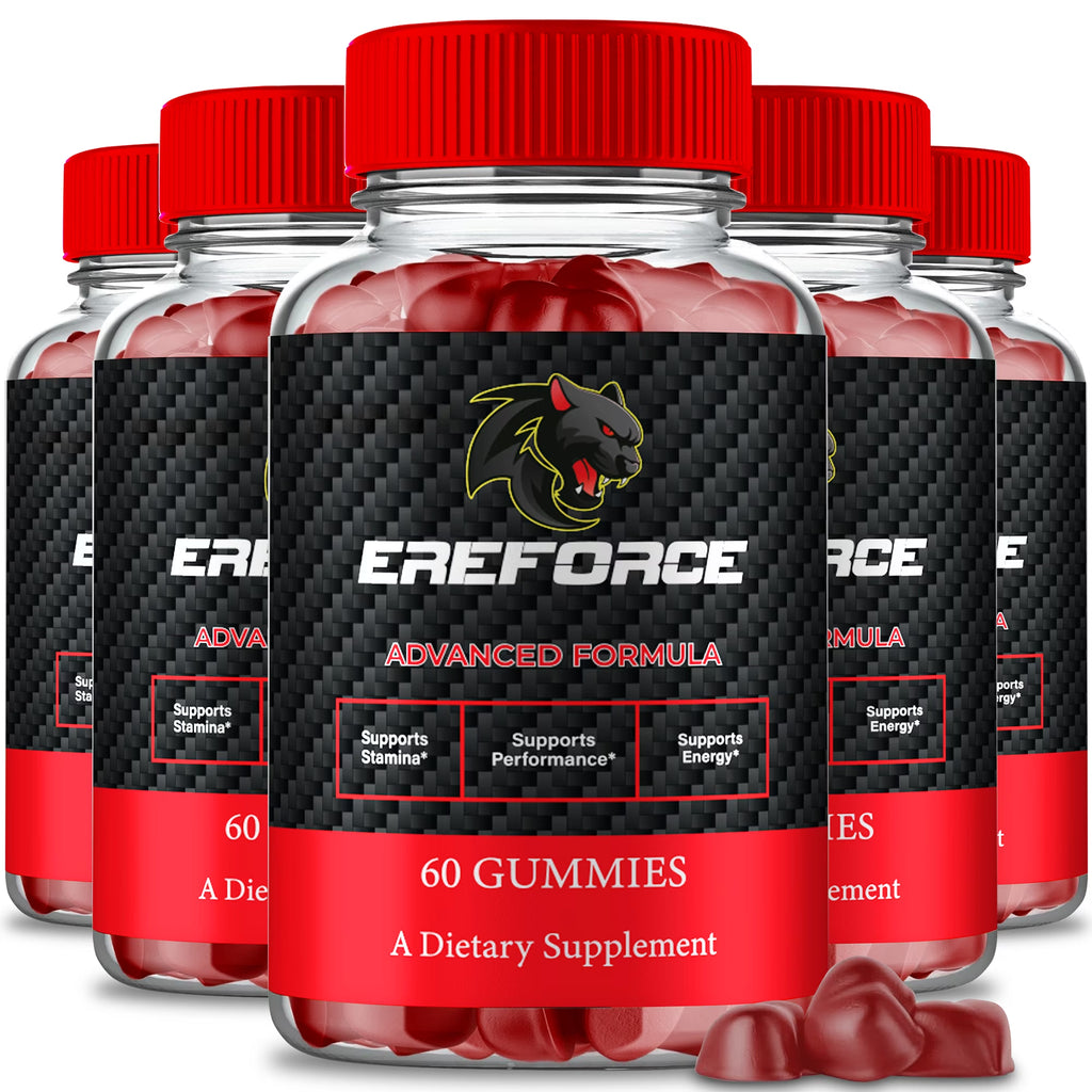 Ereforce Gummies, Ereforce Reviews Supplement Gummies - Maximum Strength Performance, All Natural Support Overall Health & Wellness, Premium Ere Force Advanced Support Gummy Reviews (5 Pack)