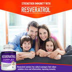 Resveratrol Supplement 1800Mg Trans-Resveratrol for Antioxidant Anti-Aging Support 90 Capsules
