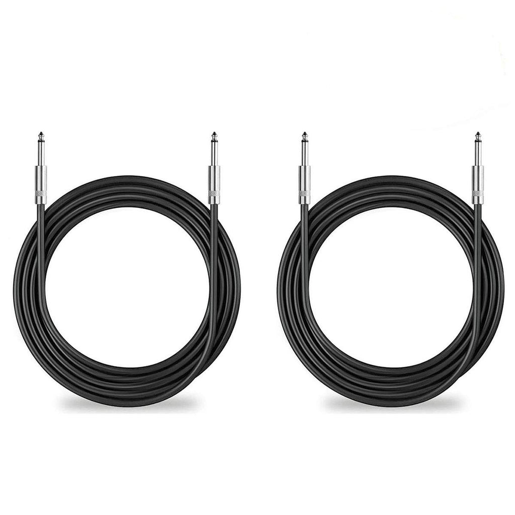 2Pack 100 Ft 1/4" to 1/4" Speaker Cables, True 12AWG Patch Cords, DJ/PA Audio Speaker Cable 12 Gauge Wire